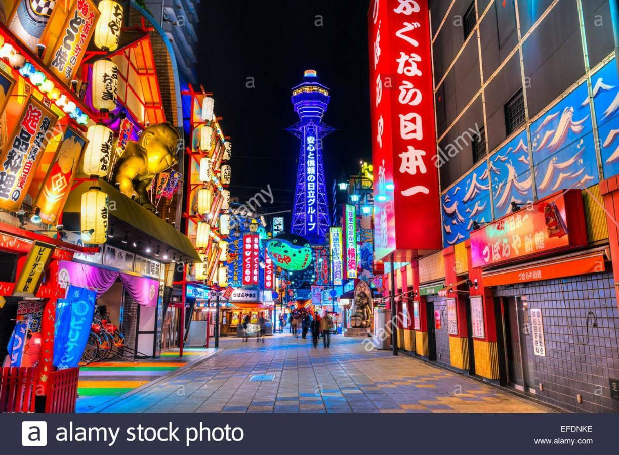Airbnb Licensed Namba Dotonbori 1Min Max 6Pax 오사카 외부 사진